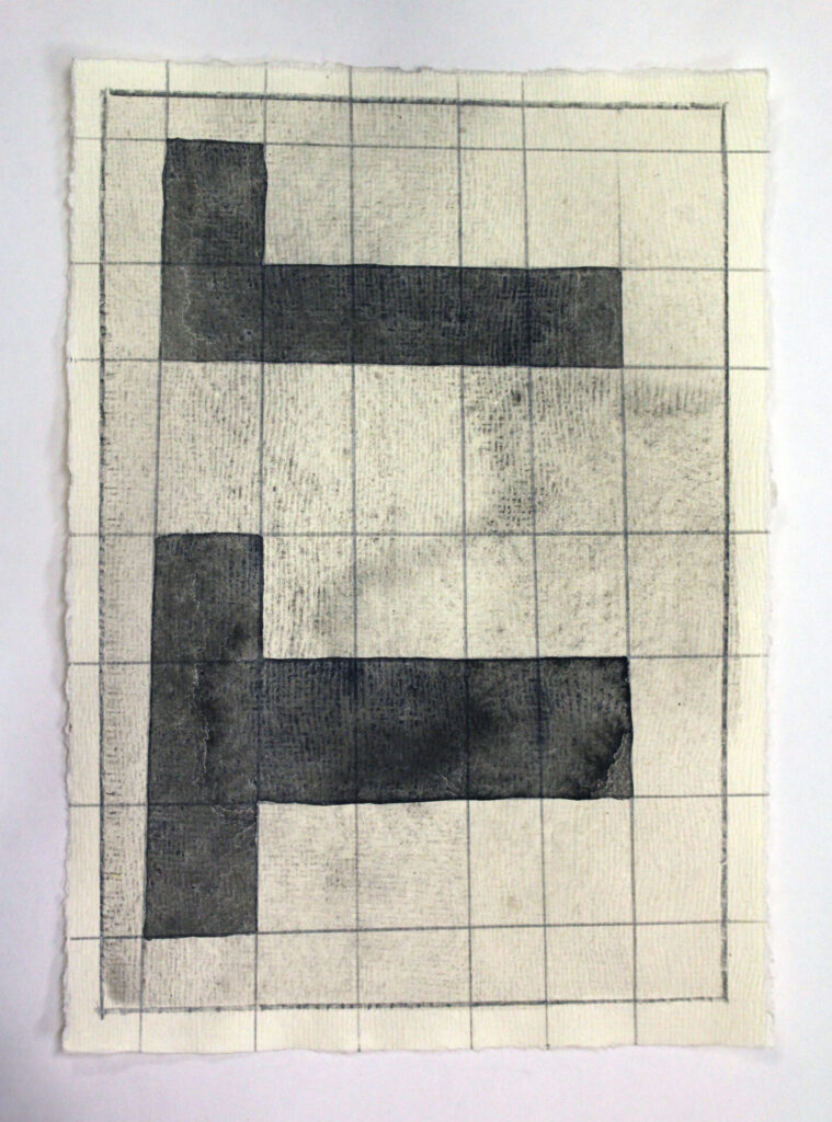 Drawings in Indian ink on handmade paper in by Gustavo Mendez-Liska